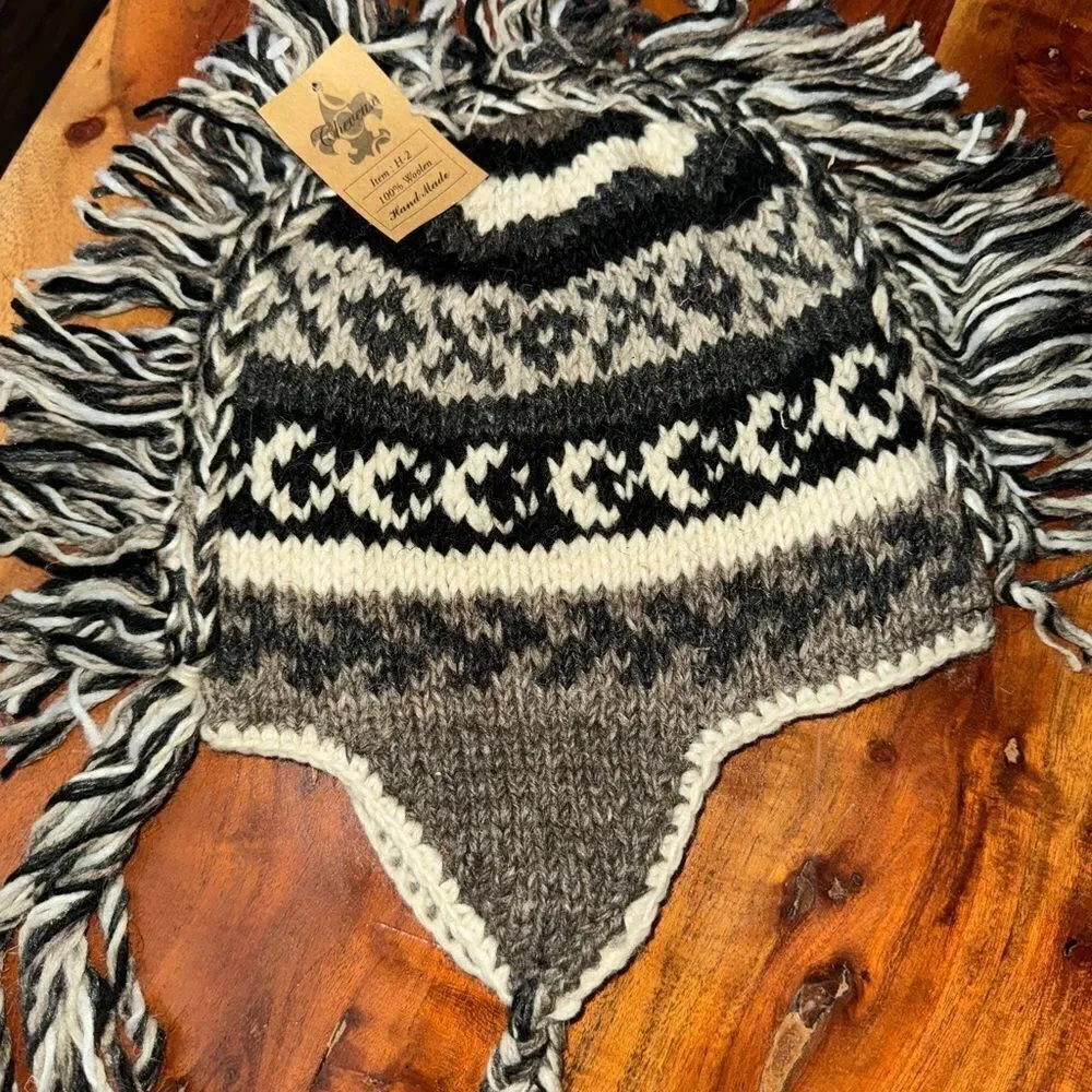 NEW Handcrafted by Nepolis artisisans MohawkBeanie lined Woolen Nepal variety